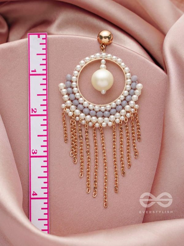 The Gold Dust- Golden Embellished Earrings