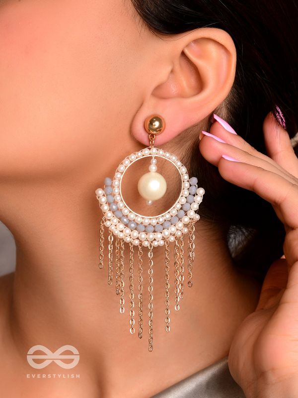 The Gold Dust- Golden Embellished Earrings