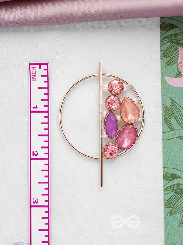 The Half Moon- Golden Embellished Earrings