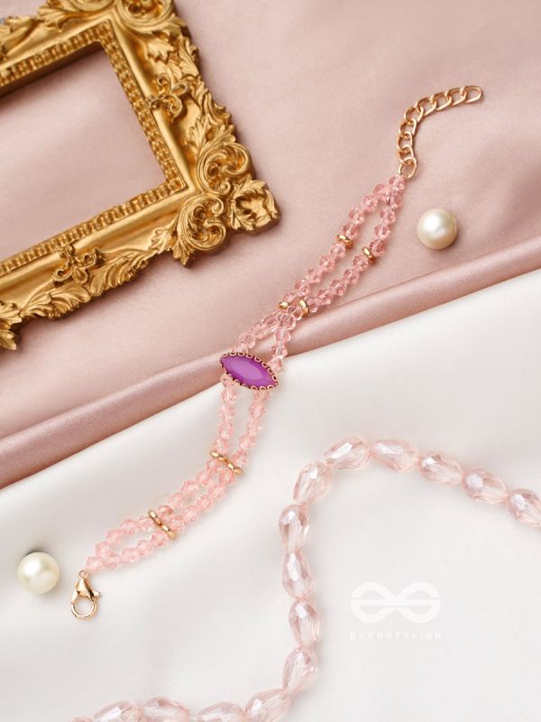 The Lavender Grove- Golden Embellished Bracelet