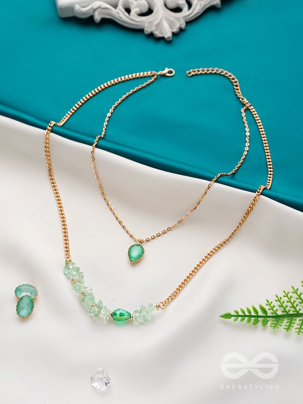 The Royal Simper- Golden Layered Necklace With Anti-Tarnish Coating 