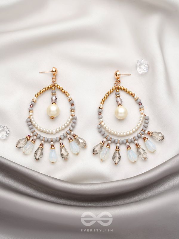 Day 'n' Nite- Golden Beads Earrings