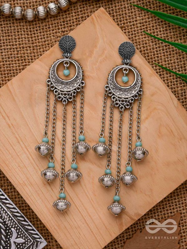 The Royal Glory- Oxidised Embellished Earrings