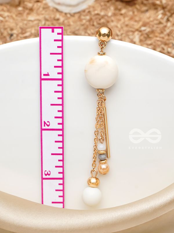 The Stellar Dawn- Golden Embellished Earrings