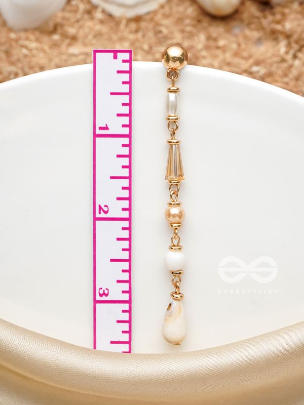 The Dewfall- Golden Embellished Earrings