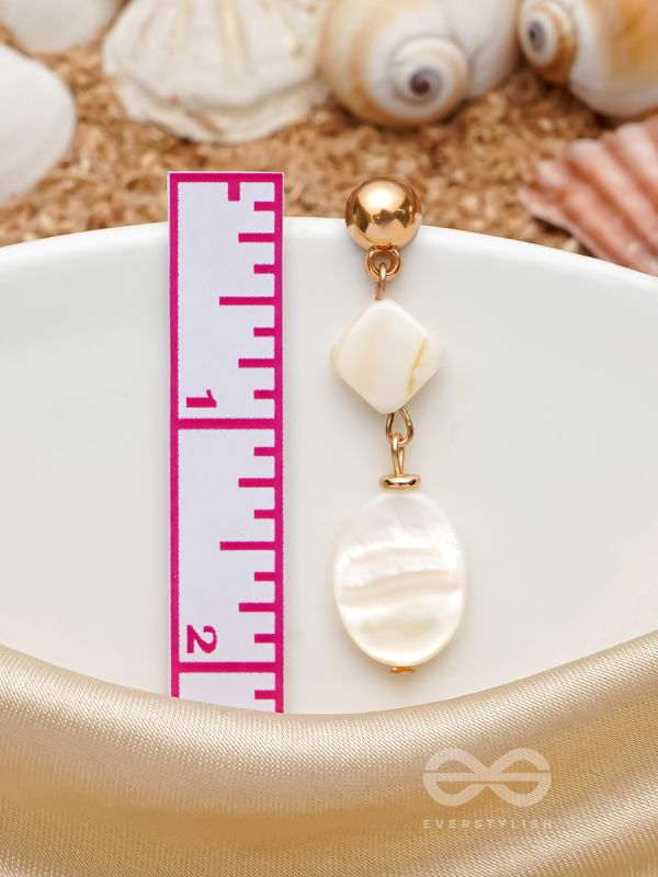 The Moon Illusion- Golden Embellished Earrings