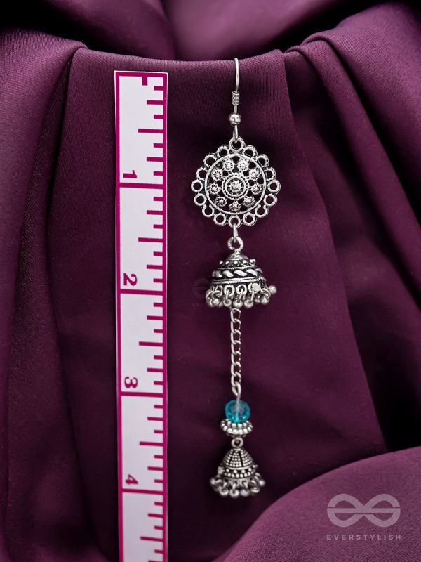 Ring a Bell- Oxidised Jhumka Earrings