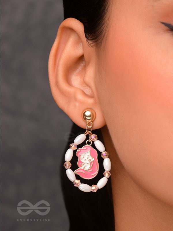 The Sugar Plum- Golden Embellished Earrings