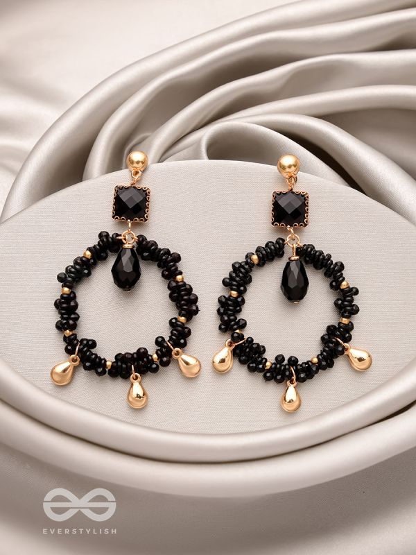 The Twilight Trinket- Golden Embellished Earrings
