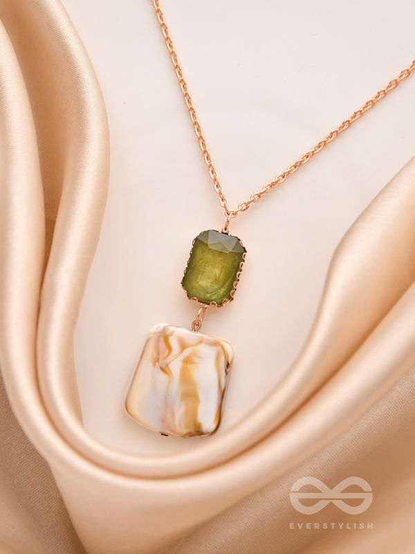 The Sea Goddess- Golden Shell Necklace With Anti-Tarnish Coating 