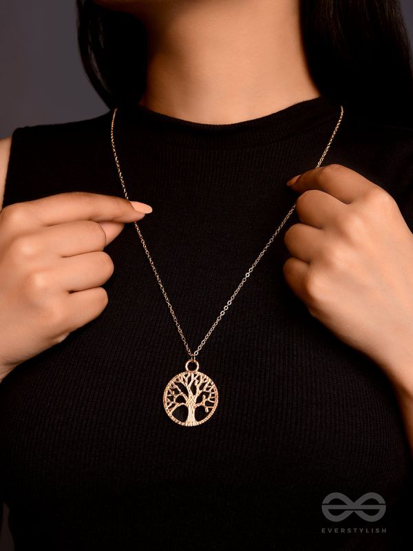 The Golden Grove- Golden Embellished Necklace With Anti-Tarnish Coating