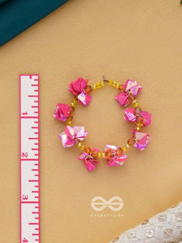 Srijas- The Flower-Garland- Sequins & Glass Beads Embroidered Earrings