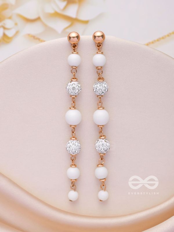 The Ivory Showers- Golden Embellished Earrings