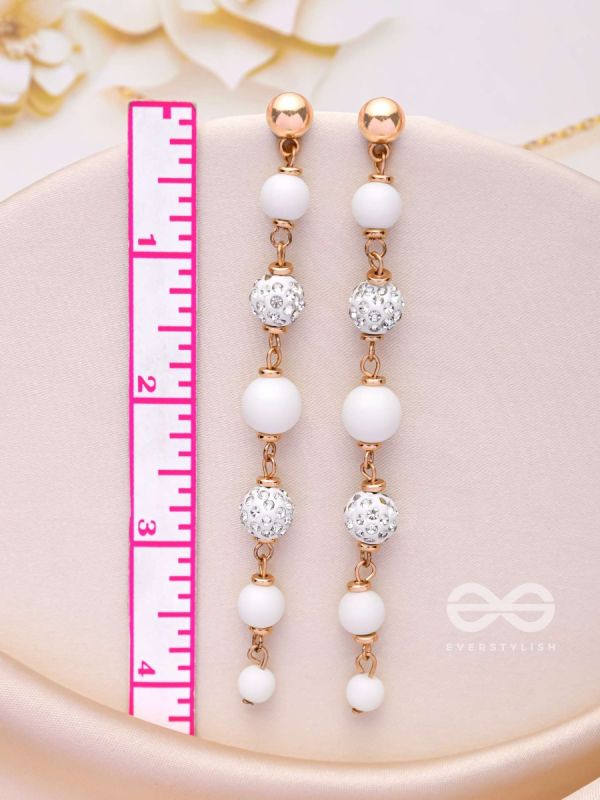 The Ivory Showers- Golden Embellished Earrings