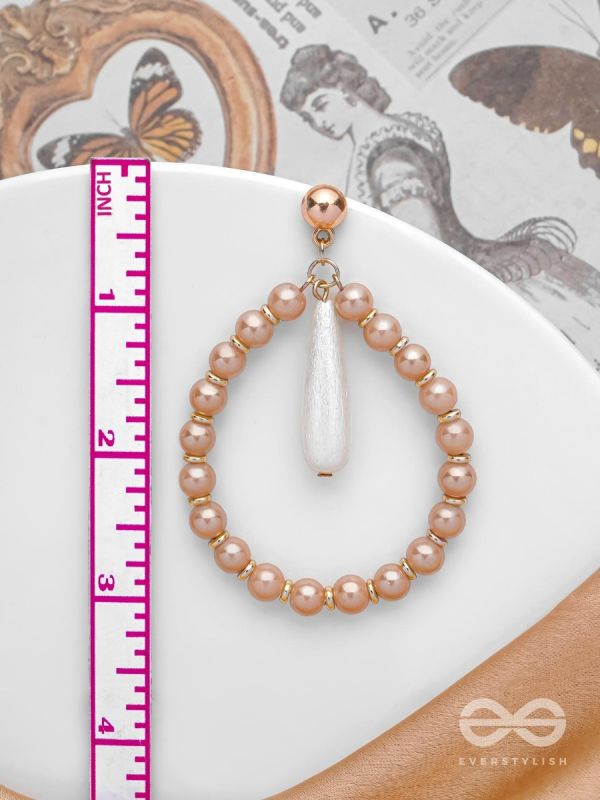 The Moon Dance- Golden Pearl Earrings