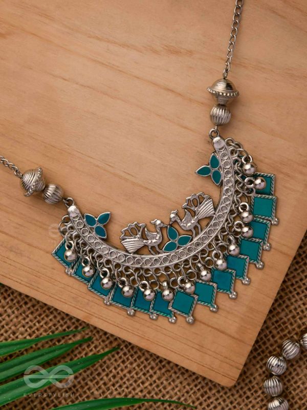 The Ocean Odyssey - Oxidised Embellished Necklace