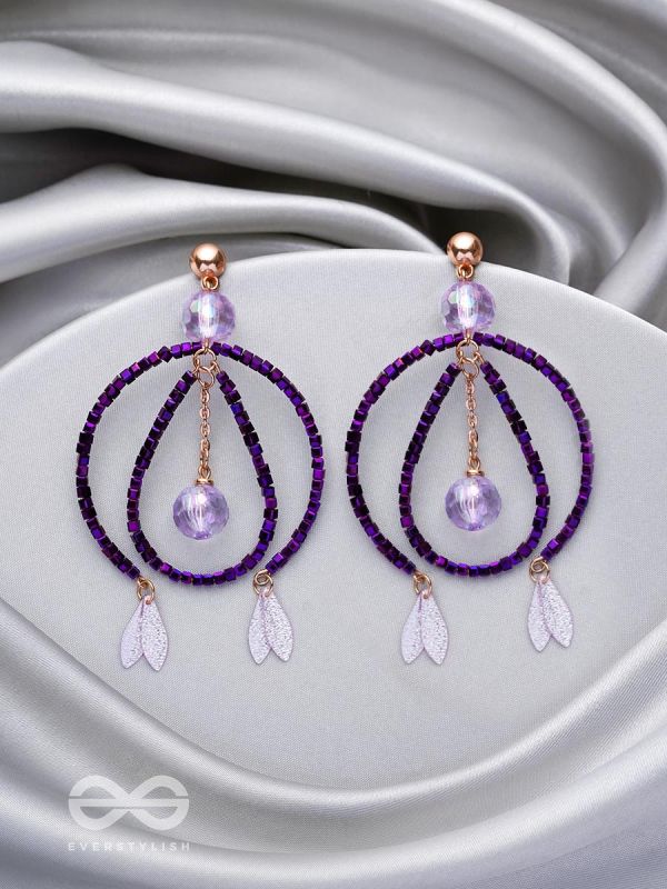 The Disco Diva- Golden Embellished Earrings