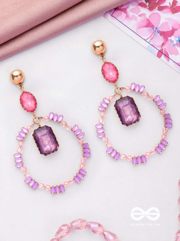 The Glittering Globe- Golden Embellished Earrings