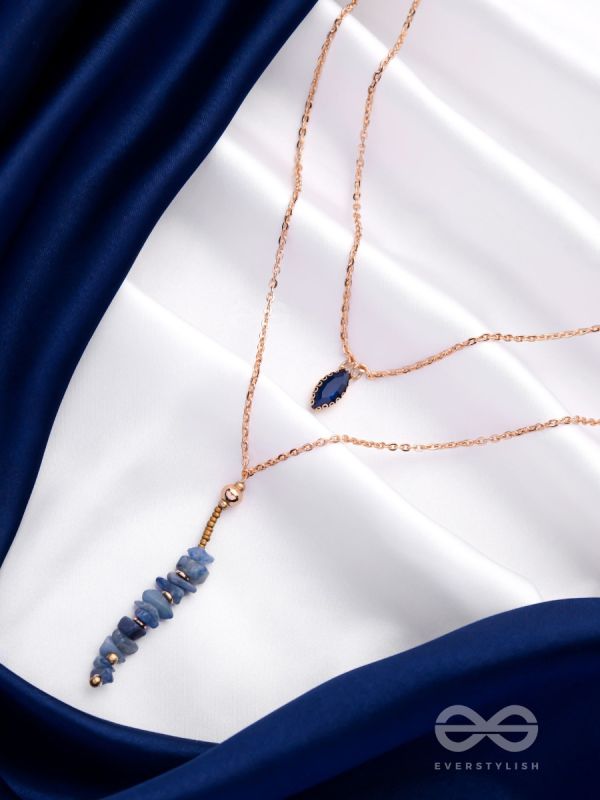 The Rock Candy- Golden Embellished Layered Necklace With Anti-Tarnish Coating