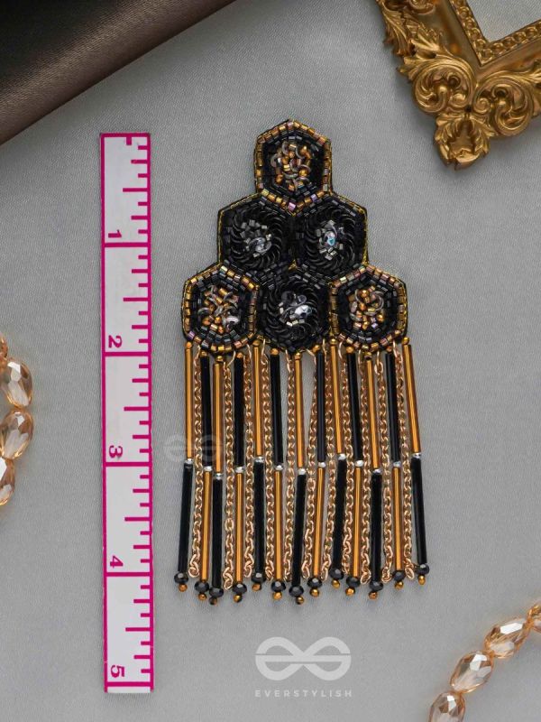 Alokika - The Unique One - Sequins And Cutdana Hand Embroidered Earrings