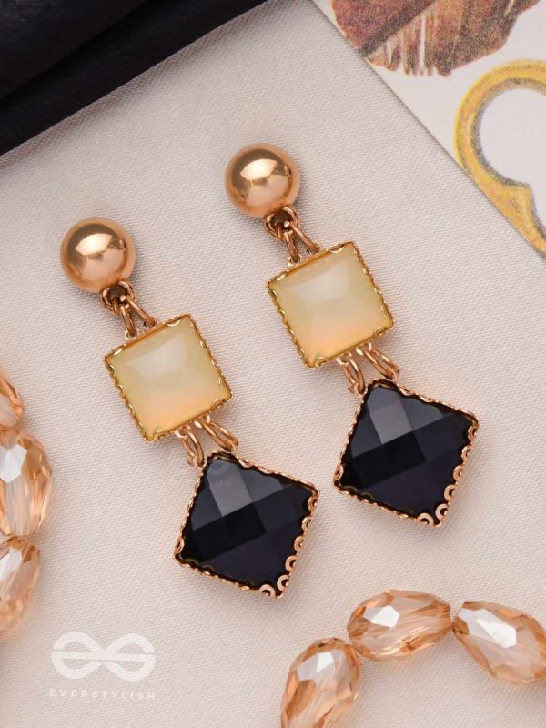 CLASSIC BLACK MAGIC - EMBELLISHED DROP EARRINGS