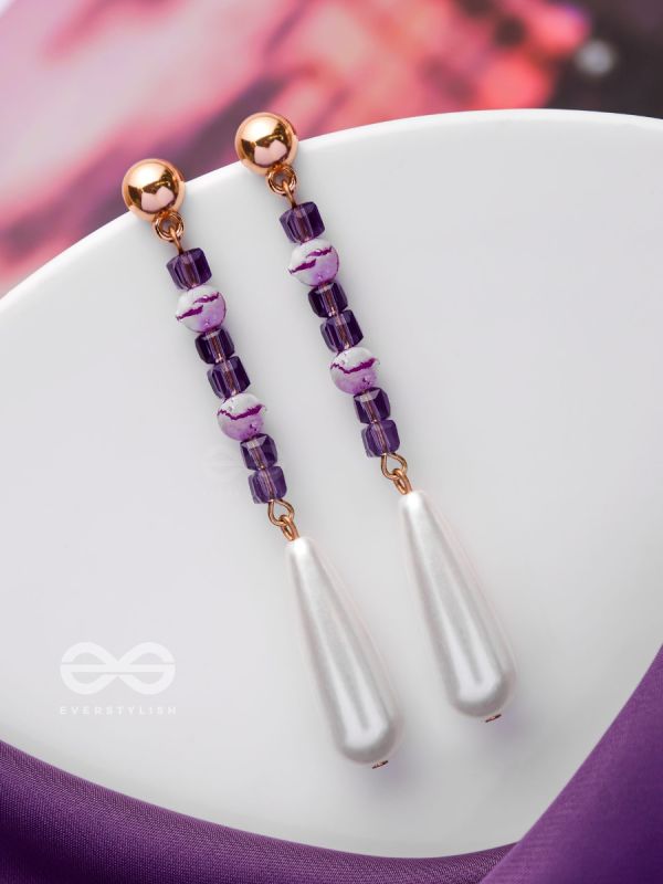THE SOFT LAVENDER - CLASSIC DROP EARRINGS