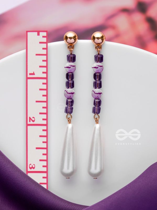THE SOFT LAVENDER - CLASSIC DROP EARRINGS