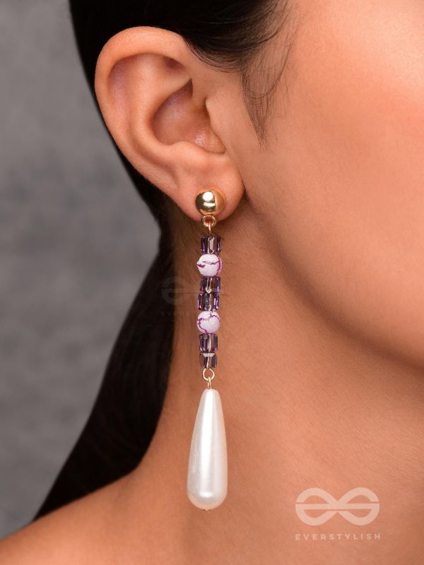 THE SOFT LAVENDER - CLASSIC DROP EARRINGS