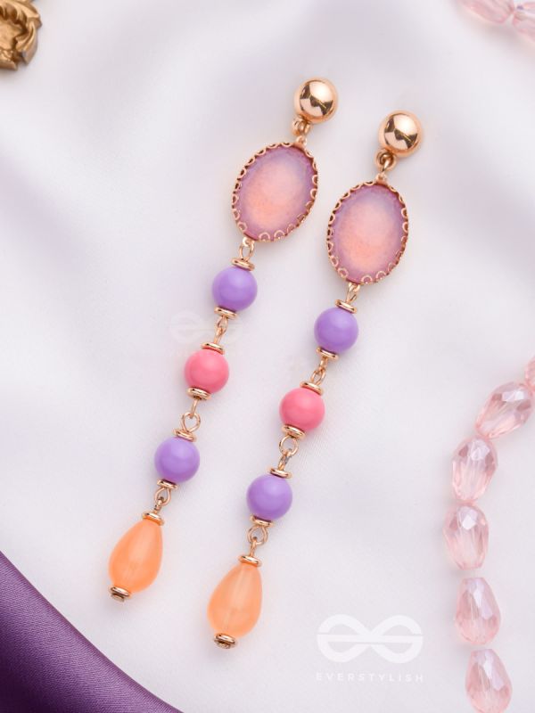THE PASTEL RAYS - ELEGANT DROP EARRINGS