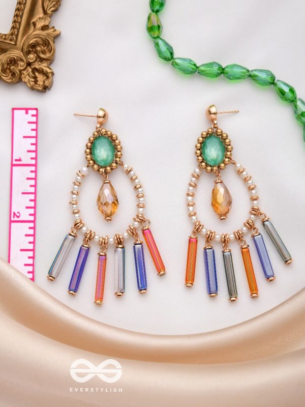 THE MIDNIGHT GLAM - CONTEMPORARY STATEMENT EARRINGS