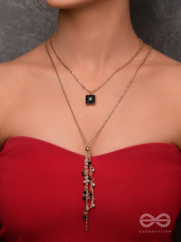 The Dancing Shadows - Classy Two Layered Neckpiece With Anti-Tarnish Coating 