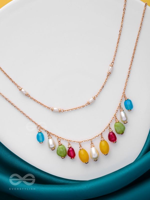 Candy Crushing Carnival - Cute Layered Neckpiece With Anti-Tarnish Coating (Multicolor)