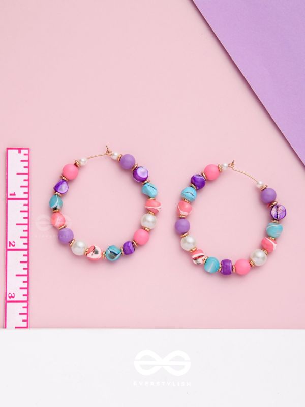 FUNKY FUNFAIR FANTASY - CUTE HOOP EARRINGS