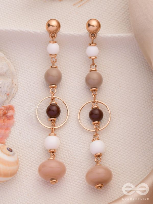 THE HAZELNUT HUES - CASUAL DROP EARRINGS