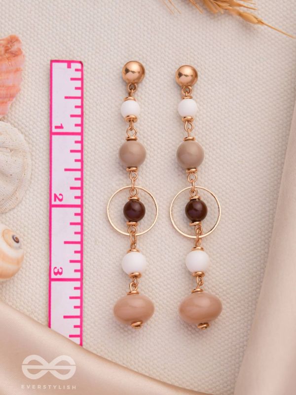 THE HAZELNUT HUES - CASUAL DROP EARRINGS