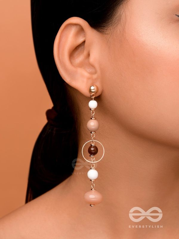 THE HAZELNUT HUES - CASUAL DROP EARRINGS