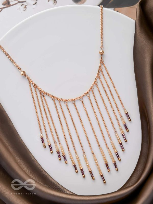 The Dancing Waterfall - Elegant And Casual Neckpiece With Anti-Tarnish Coating 