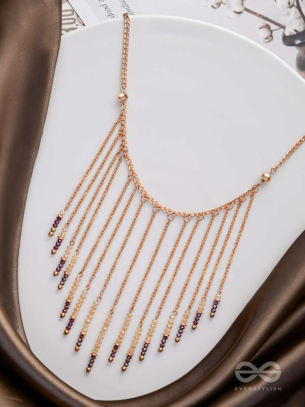 The Dancing Waterfall - Elegant And Casual Neckpiece With Anti-Tarnish Coating 