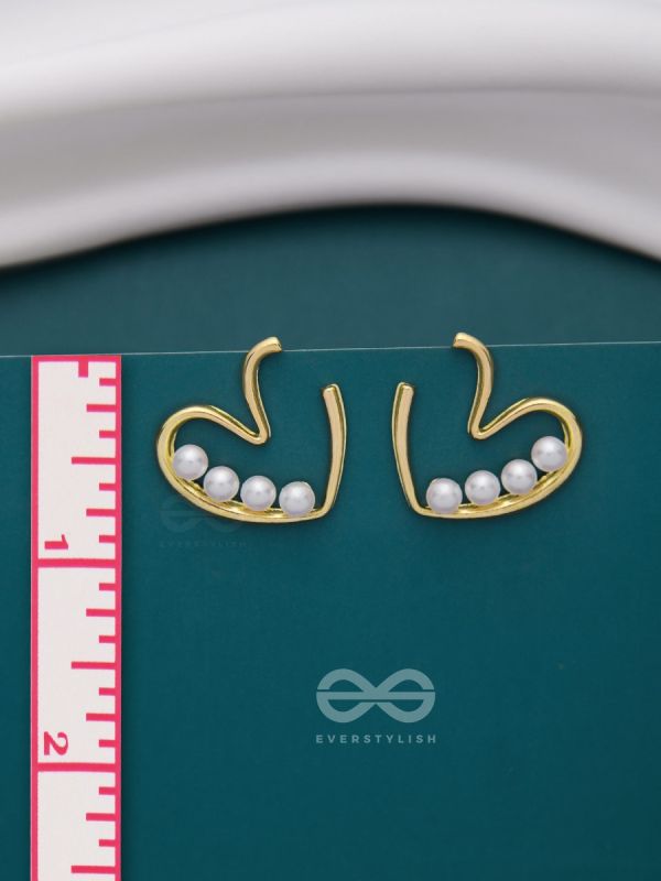 LOVE YOU STILL - GOLDEN PEARL STUDS