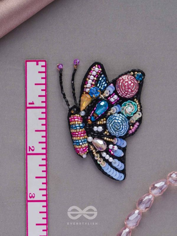 Vanyapadmini - The Gilded Flutter - Sequins, Beads And Cutdana Hand Embroidered Earrings (Multicolor)