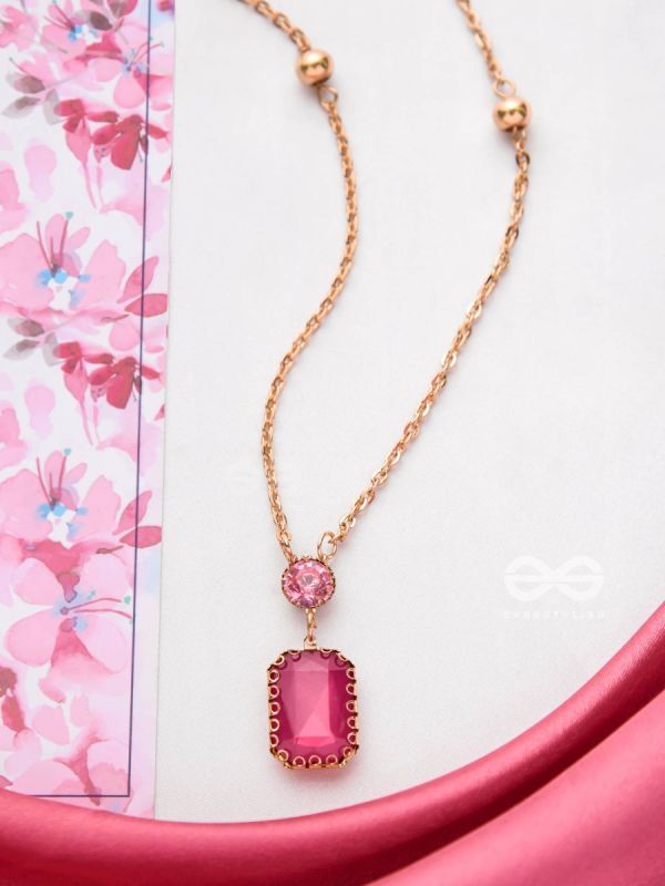 Magenta's Magic - Smart And Casual Neckpiece With Anti-Tarnish Coating