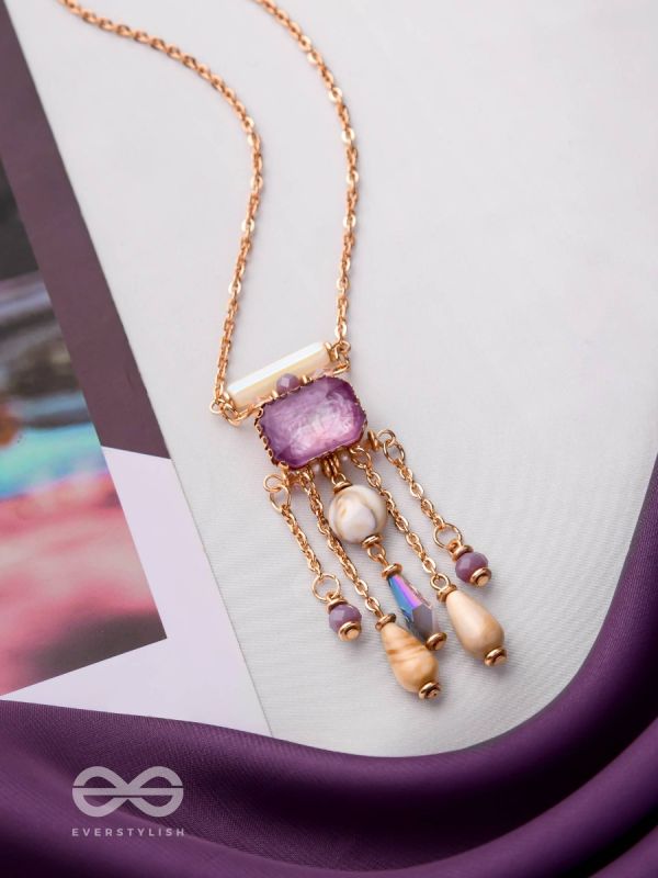 The Purple Shores - Modern & Classic Neckpiece With Anti-Tarnish Coating 