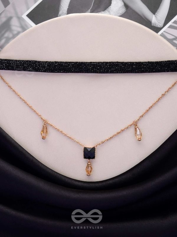Magic In Darkness - Statement Choker Neckpiece With Anti-Tarnish Coating 