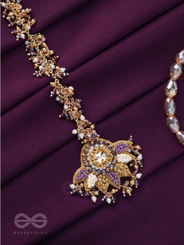 LILODYANA - GARDEN'S PARADISE - BEADS AND STONE EMBROIDERED MAANGTIKA