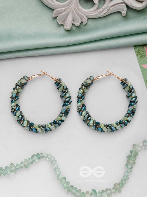 THE FERN-TASTIC GROOVE - STATEMENT BEADED HOOPS