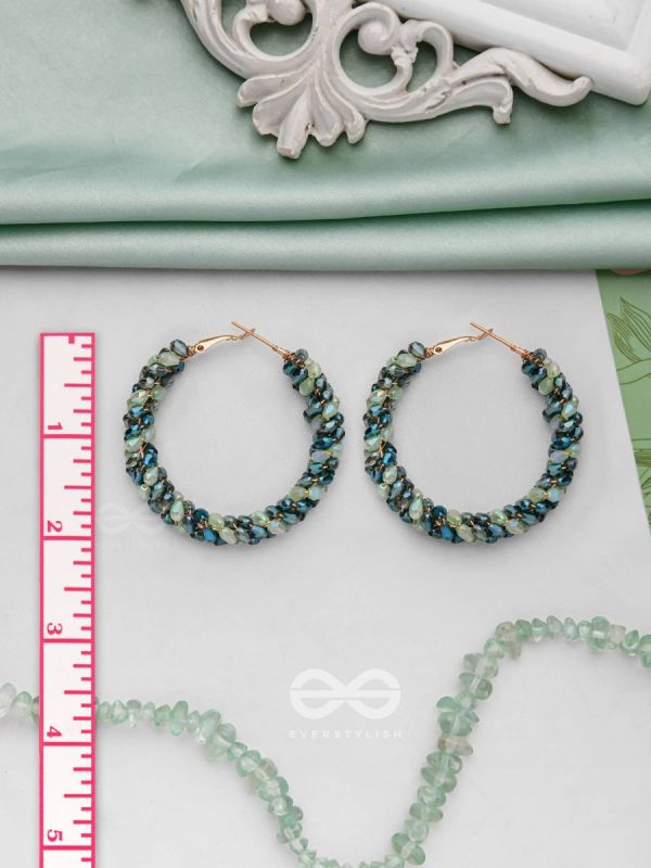 THE FERN-TASTIC GROOVE - STATEMENT BEADED HOOPS