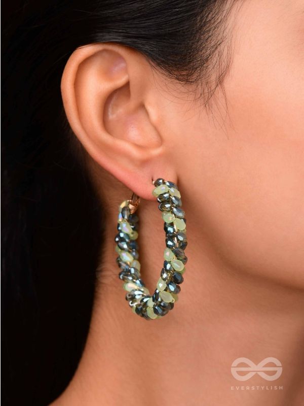 THE FERN-TASTIC GROOVE - STATEMENT BEADED HOOPS