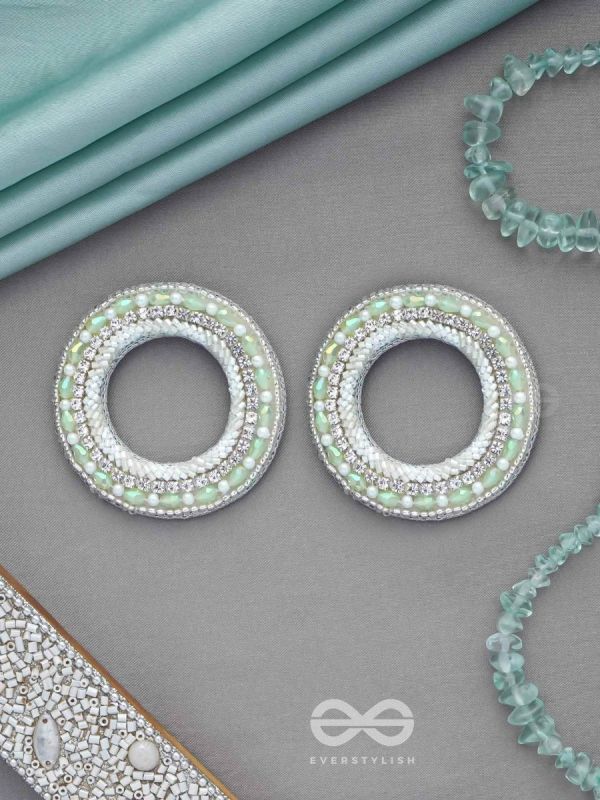 Shuddhaami - The Pure Desire - Beads And Cutdana Hand Embroidered Earrings