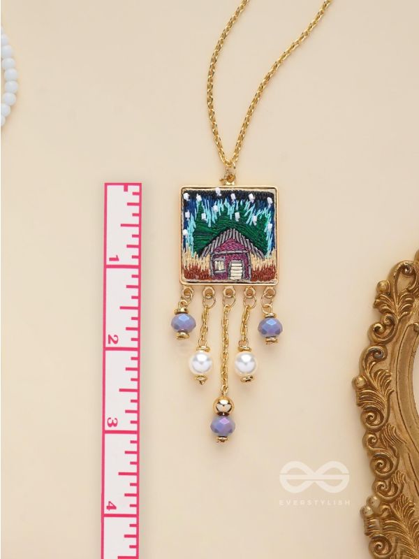 Damya - The Dreamhouse Heaven - Golden Embellished Hand Embroidered Neckpiece