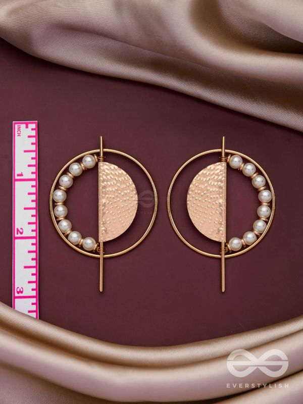 THE GOLDEN SUNBURST- GOLDEN BEADS EARRINGS